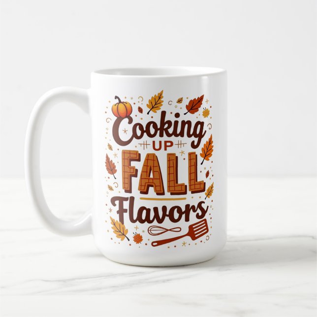 Taza De Café Cocinar los sabores de otoño personalizados (Izquierda)