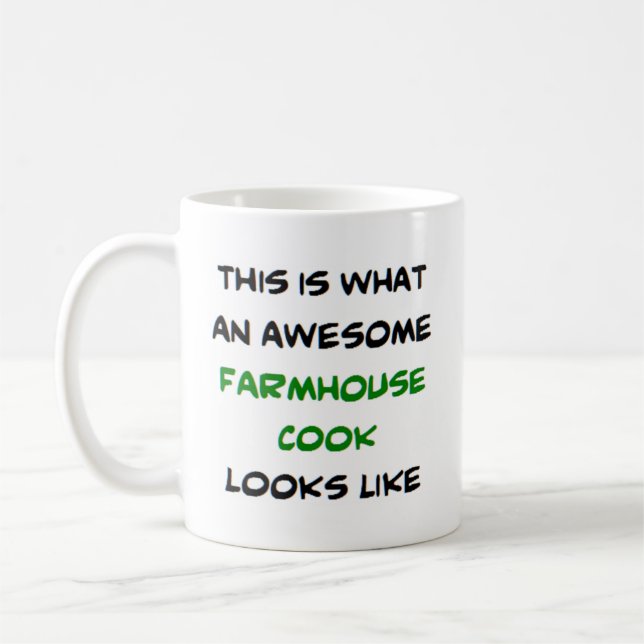Taza De Café cocinera de granja, impresionante (Izquierda)