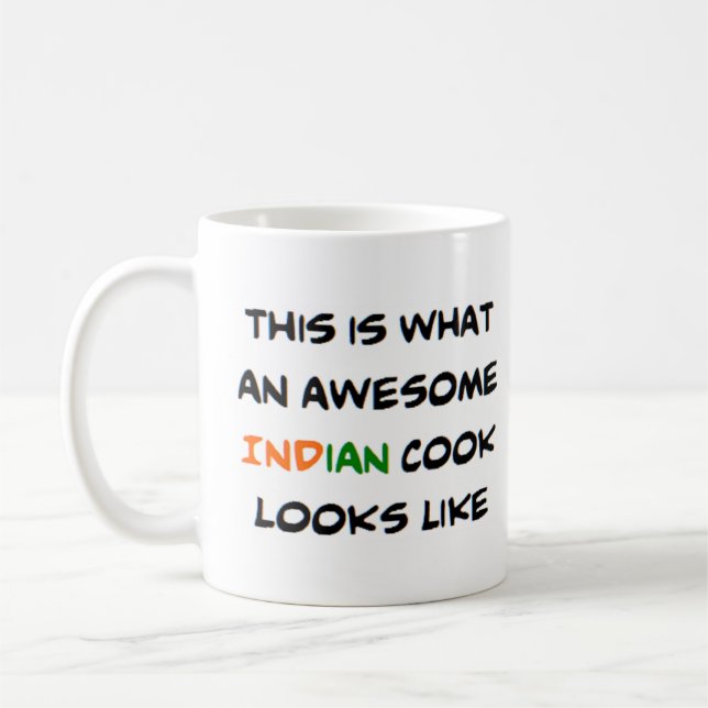 Taza De Café cocinera india impresionante (Izquierda)