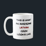 Taza De Café cocinera letona, impresionante<br><div class="desc">cocinera de latán</div>