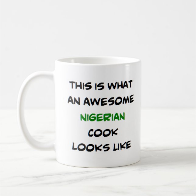 Taza De Café cocinera nigeriana, impresionante (Izquierda)