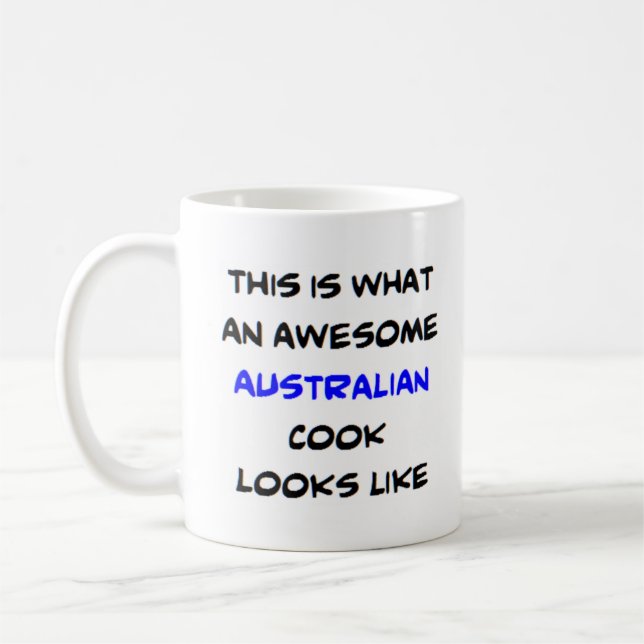 Taza De Café cocinero australiano, impresionante (Izquierda)
