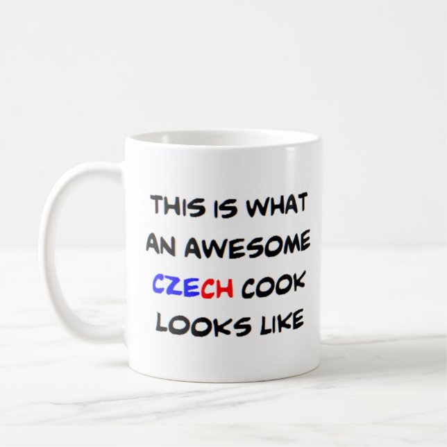Taza De Café cocinero checo, impresionante (Izquierda)