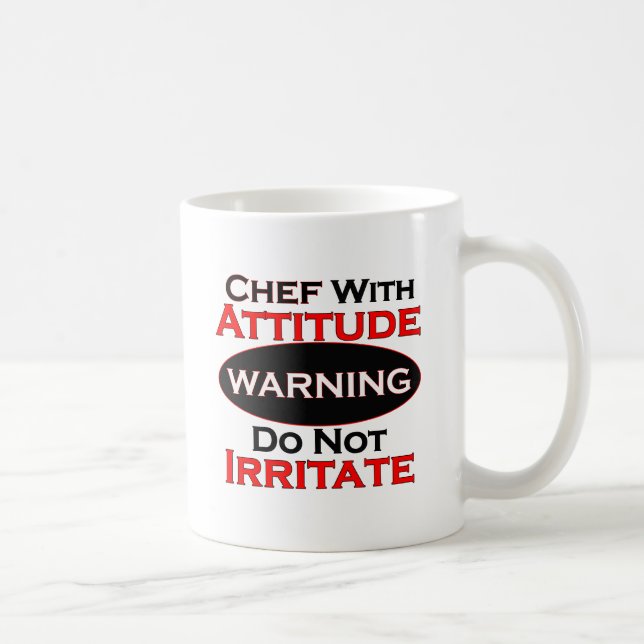 Taza De Café Cocinero con actitud (Derecha)
