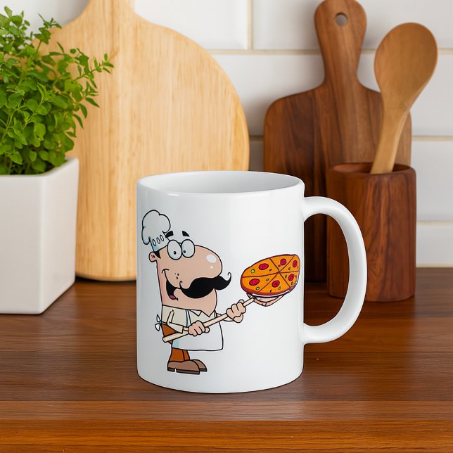 Taza De Café Cocinero de pizza (Subido por el creador)