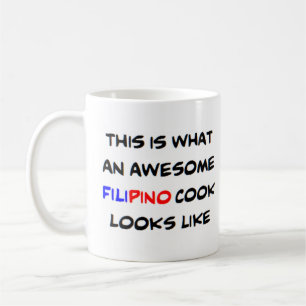 Taza De Café cocinero filipino, genial