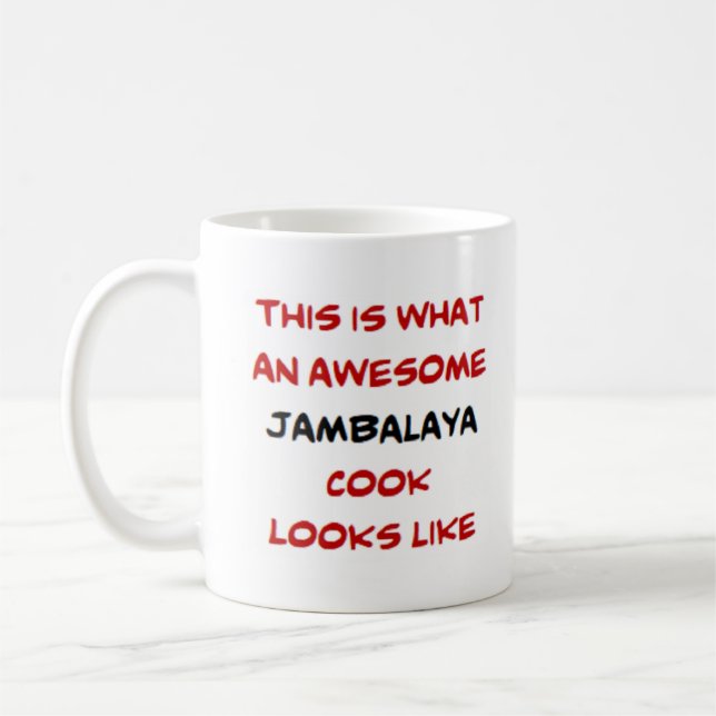 Taza De Café cocinero jambalaya, genial (Izquierda)