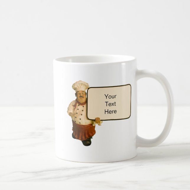 Taza De Café Cocinero personal del mensaje (Derecha)