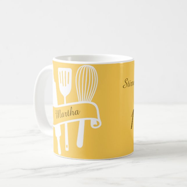 Taza De Café Cocineros personalizados a medida (Anverso izquierdo)