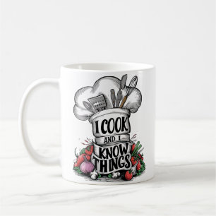 Taza De Café Cocino y sé cosas divertida cocina