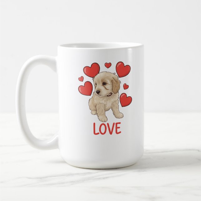 Taza De Café Cockapoo Love (Izquierda)