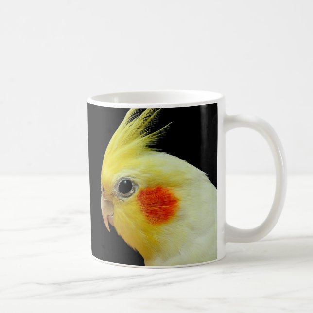 Taza De Café Cockatiel de Lutino (Derecha)