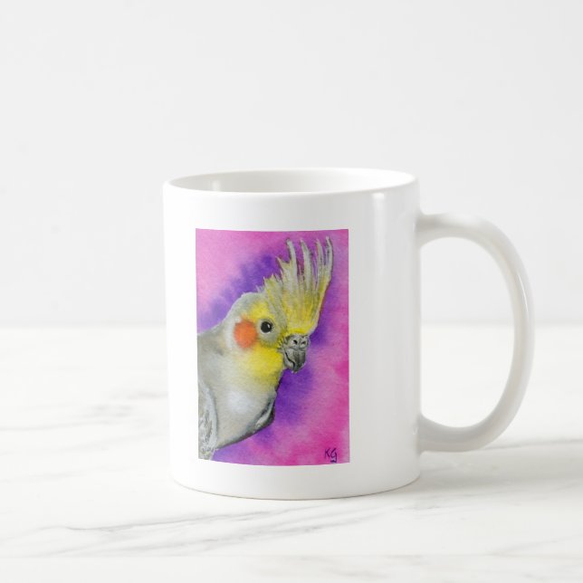 Taza De Café Cockatiel del disco (Derecha)