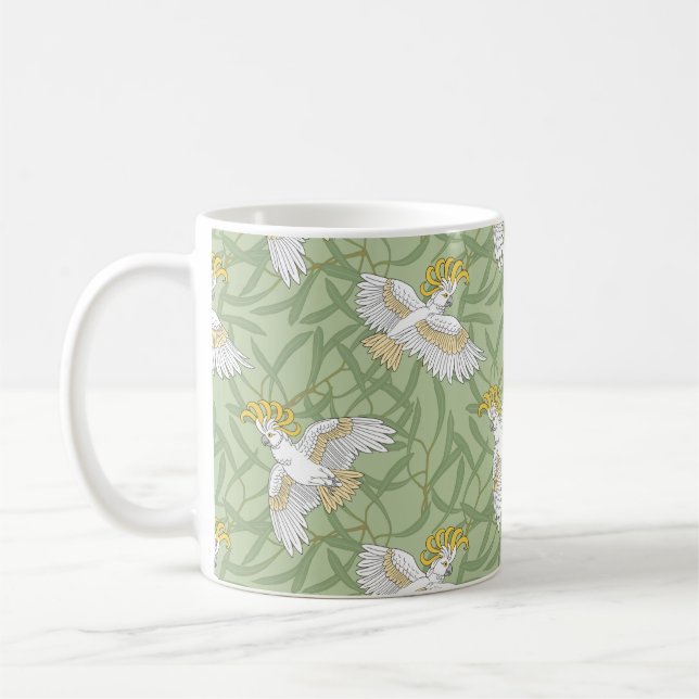 Taza De Café Cockatoo amarillo (Izquierda)