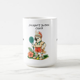 Taza De Café Cockatoo Retro Personalizado Junior Padel Club Niñ