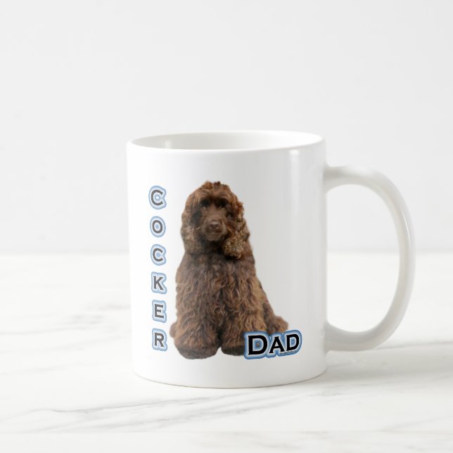 Taza De Café Cocker Brown Spaniel Dad 4 (Derecha)