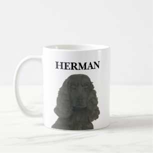 Taza De Café Cocker español negro personalizado