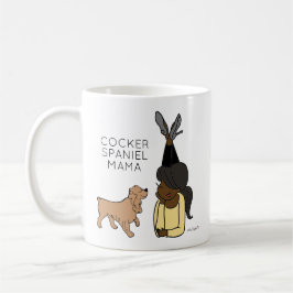 Taza De Café Cocker español personalizado Mama Coffee Mug