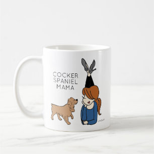 Taza De Café Cocker español personalizado Mama Coffee Mug