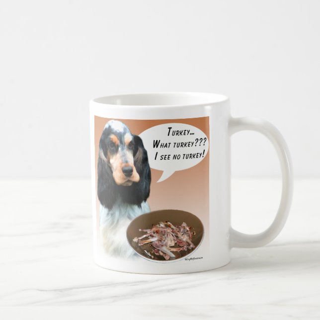 Taza De Café Cocker inglés Spaniel Turkey (Derecha)