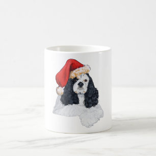 Taza De Café Cocker Spaniel Americano Navidad