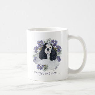 Taza De Café Cocker Spaniel Americano No me olvides