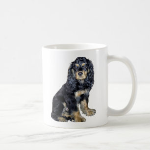 Taza De Café Cocker Spaniel (negro y canela)