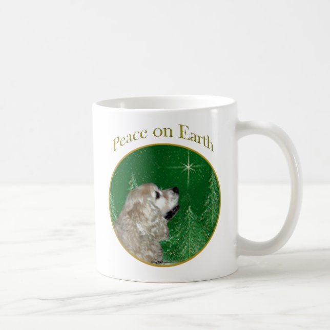 Taza De Café Cocker Spaniel Peace (Derecha)