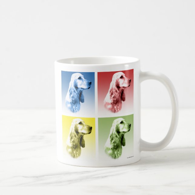 Taza De Café Cocker Spaniel Pop inglés (Derecha)
