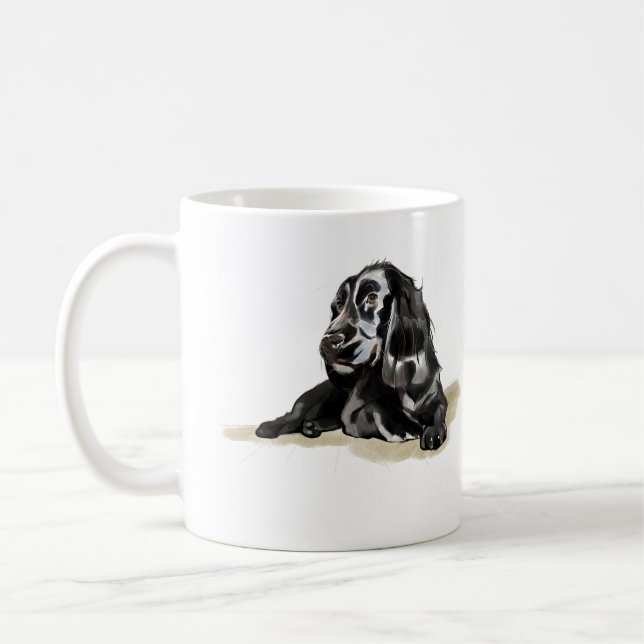 Taza de café Cocker Spaniel, regalo para mamá perr (Izquierda)