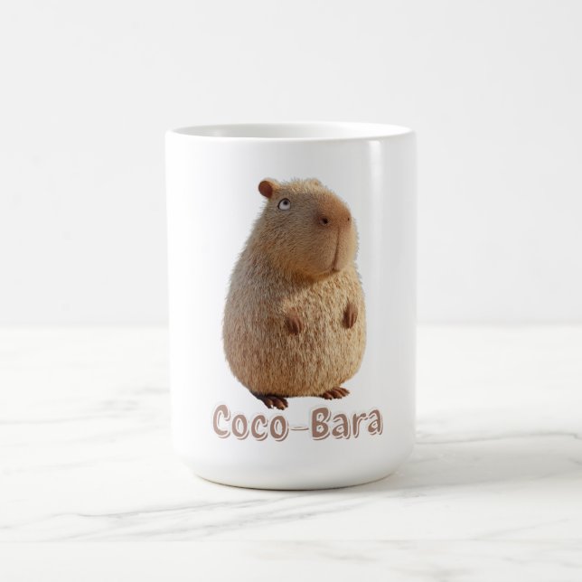 Taza De Café Coco-Bara Vibes. Núcleo de los capibara: Cocoteros (Centro)