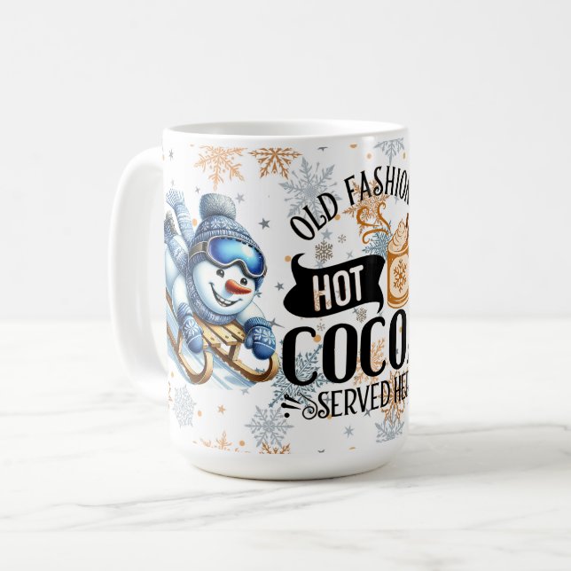 Taza De Café Coco de moda antigua (Anverso izquierdo)