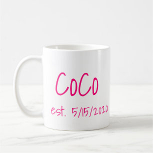 Taza De Café CoCo Fecha de Creación de Café Mug
