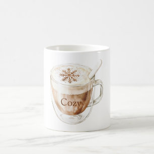 Taza De Café Cocoa Aconchante Copo de Nieve