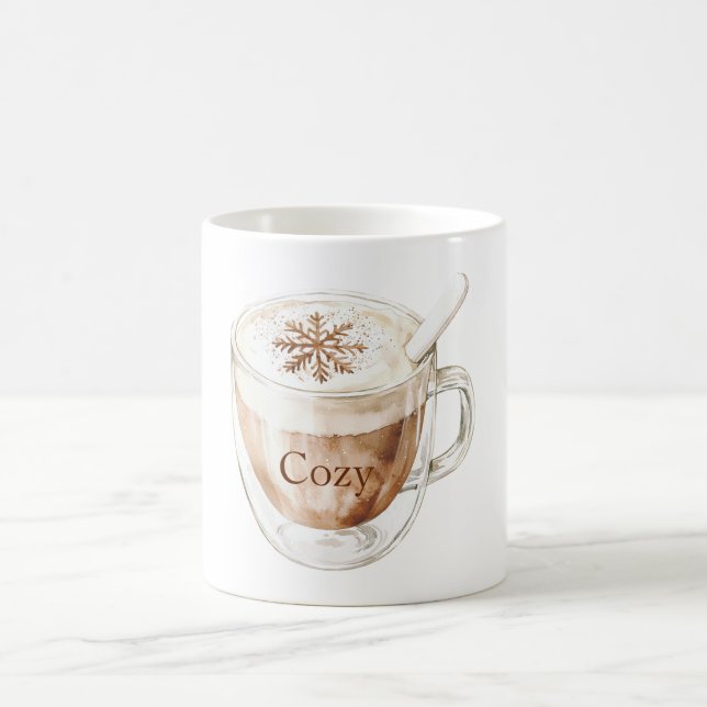 Taza De Café Cocoa Aconchante Copo de Nieve (Centro)