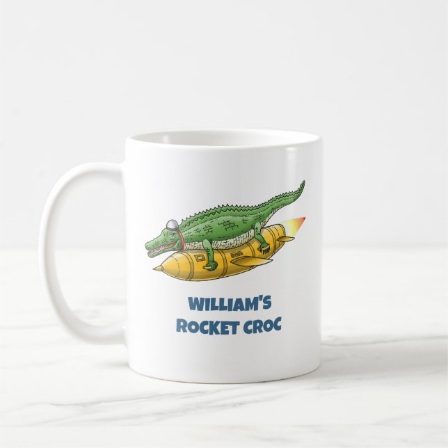 Taza De Café Cocodrilo Cohete (Izquierda)