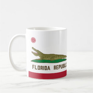 Taza De Café Cocodrilo de bandera de coligador de la república