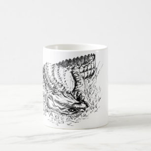 Taza De Café Cocodrilo de tinta