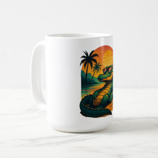 Taza De Café Cocodrilo de verano interminable - Retro
