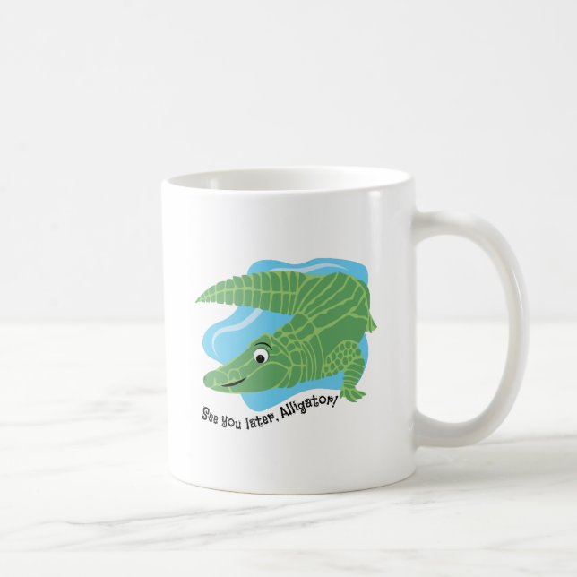 Taza De Café Cocodrilo posterior (Derecha)