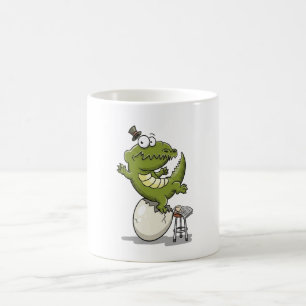 Taza De Café Cocodrilo saliendo de un huevo