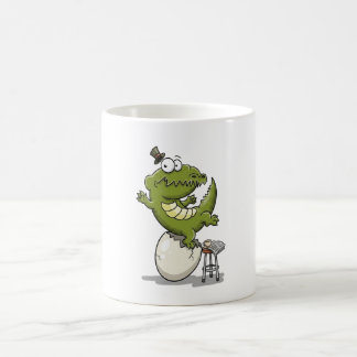 Taza De Café Cocodrilo saliendo de un huevo