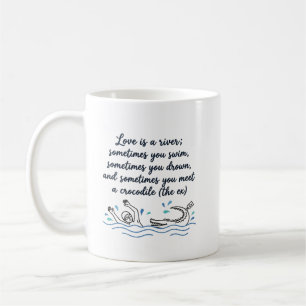 Taza De Café Cocodrilo y Ex Cita para Divorcio o Rupturas