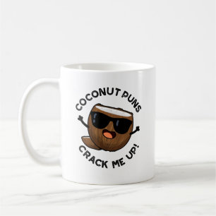 Taza De Café Coconut Punks Crack Me Up Funny Fruit Pun