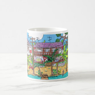 Taza De Café Coconut Tree Divers Mug