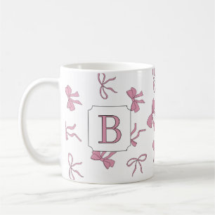 Taza De Café Cocota lazos rosados mano izquierda y derecha mono
