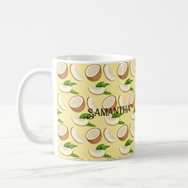 Taza De Café Cocoteros tropicales (Izquierda)
