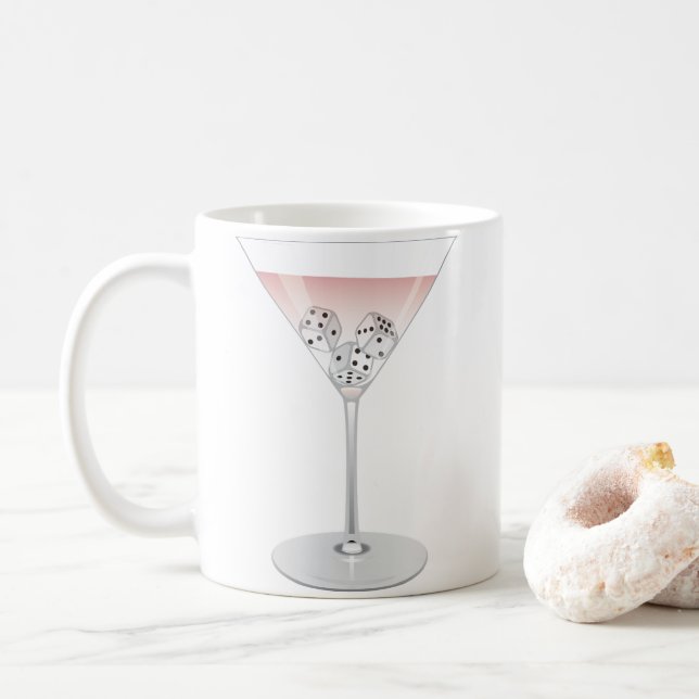 Taza De Café Cóctel Bunco Martini (Con donut)