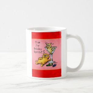 Taza De Café Cóctel Kittens Holiday Spirits