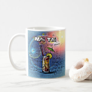 Taza De Café Cóctel Mai Tai (#4 de 12 conjuntos de recetas par